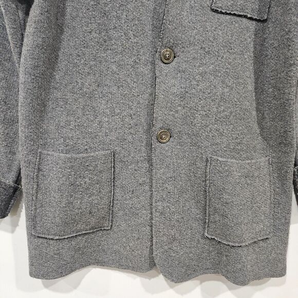 Emozioni Uomo Womens Jacket Blazer Wool Blend Large Minimalist Grandpacore Boho - Picture 7 of 12